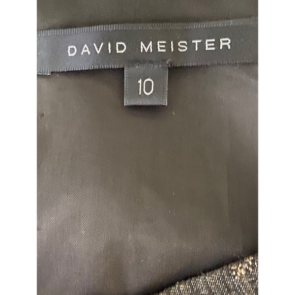 David Meister‎ Houndstooth Dress Sheath Cap Sleeve Career Party Size 10 - Picture 5 of 9